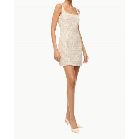 NEW STAUD edie mini dress in ivory multi - Picture 4 of 5